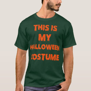 Camiseta Este É O Meu Figurino De Halloween Homens Mulheres