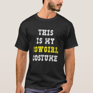 Camiseta Este é o meu figurino de vaqueira de Halloween eng