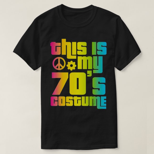 Camiseta Este é o meu Figurino dos 70 anos 70, Gift Engraça (Frente do Design)