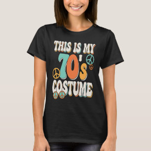 Camiseta Este É o Meu Figurino dos Anos 70 Groovy Paz Hippi
