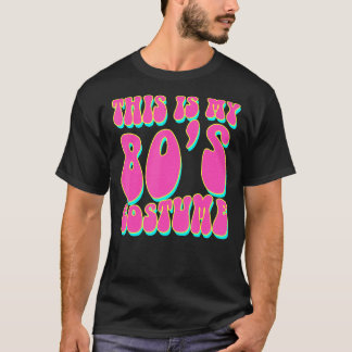 Camiseta Este é o meu Figurino dos anos 80, 1980, com retrô