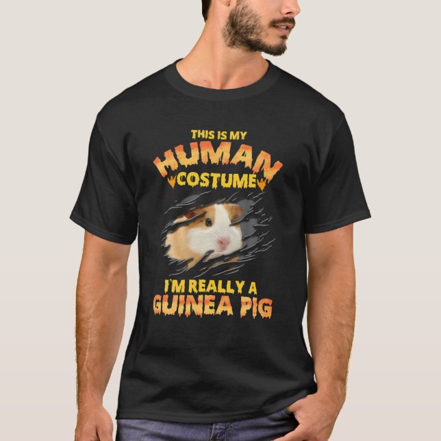 Camiseta Este É O Meu Figurino Humano Eu Sou Realmente Um P (Frente)