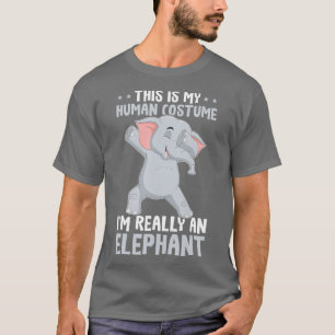 Camiseta Este É O Meu Figurino Humano IM Realmente Um Elefa