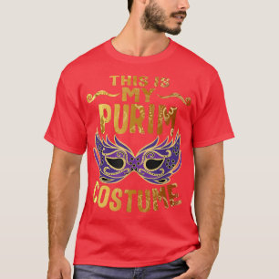Camiseta Este É O Meu Figurino Judeu Feliz Purim Holida