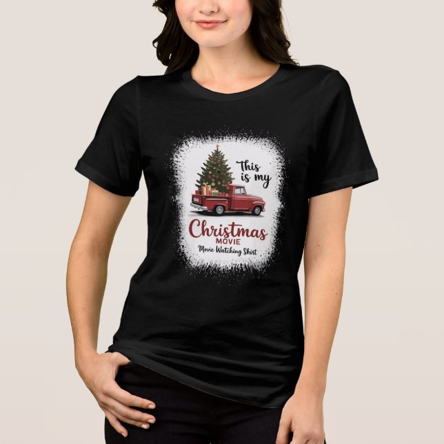 Camiseta Este É O Meu Filme De Natal A Ver O Caminhão Da Ca (Frente)