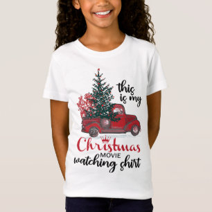 Camiseta Este É O Meu Filme De Natal A Ver O Vintage Red Tr