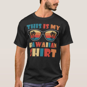 Camiseta Este É O Meu Freguiçoso De Luau Do Havaí Tropical