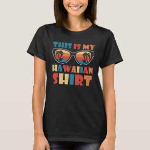 Camiseta Este É O Meu Freguiçoso De Luau Do Havaí Tropical 
