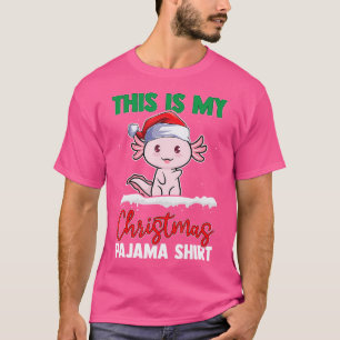 Camiseta Este É O Meu Funny Axolotl Proprietário De Natal S