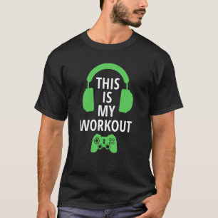 Camiseta ESTE É O MEU GAMING WORKOUT gamer design
