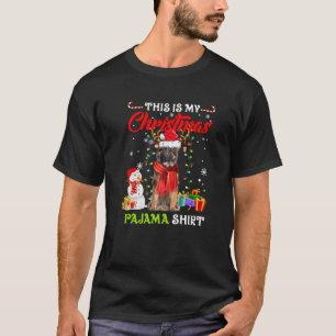 Camiseta Este É O Meu German shepherd De Natal Do Pajama