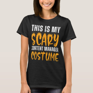 Camiseta Este É O Meu Gestor De Conteúdos Assustador Costum