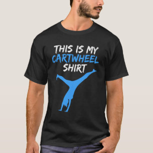 Camiseta Este é o meu ginasta flexível de roda de carrinho