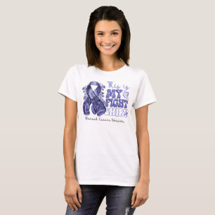 Camiseta Este é o meu guerreiro do Cancer de Stomach