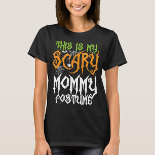 Camiseta Este É O Meu Halloween Da Família Da Mamãe Assusta