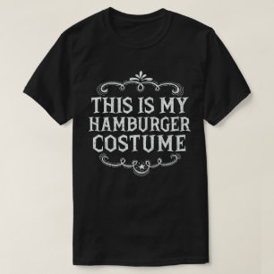 Camiseta Este É O Meu Hamburger Costume Engraçado Halloween