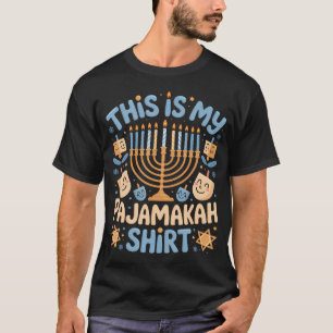 Camiseta Este É o Meu Hanukkah kah Chanukah Judaico Engr
