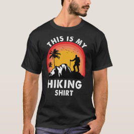 Camiseta Este É O Meu Hiker De Caminho Para O Exterior.