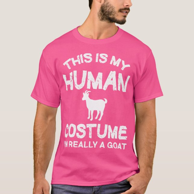 Camiseta Este É O Meu Humano Eu Sou Realmente Um Cabra (Frente)