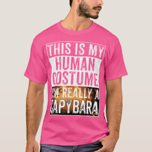 Camiseta Este É O Meu Humano Eu Sou Realmente Um Halloween