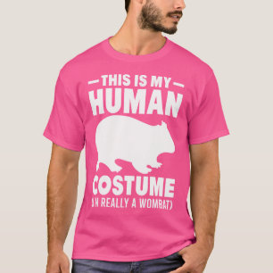 Camiseta Este É O Meu Humano Eu Sou Realmente Um Vombatente