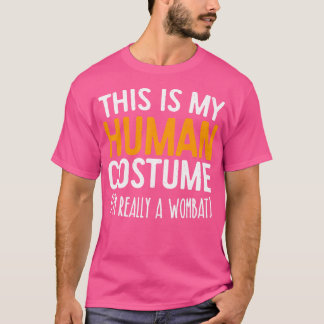 Camiseta Este É O Meu Humano Eu Sou Realmente Um Wombat