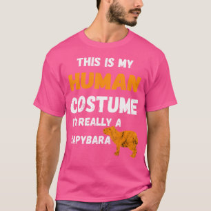 Camiseta Este É O Meu Humano Eu Sou Realmente Uma Capybara