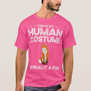 Camiseta Este É O Meu Humano Eu Sou Realmente Uma Raposa Pa