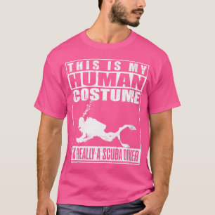 Camiseta Este É O Meu Humano Eu Sou Um Mergulhador De Scuba
