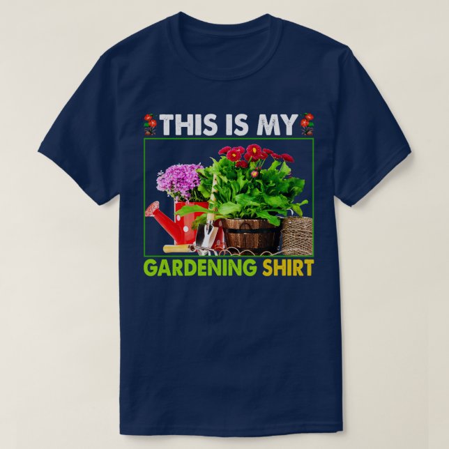 Camiseta Este É O Meu Jardinagem (Frente do Design)