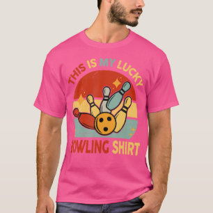 Camiseta Este É o Meu Jogador de Boliche Sortudo