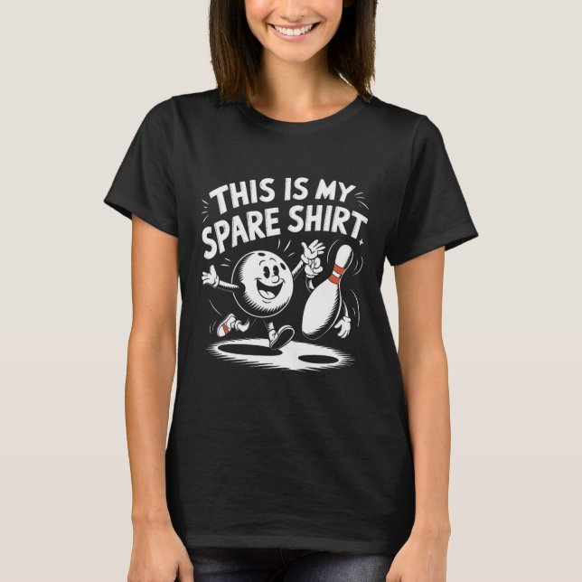 Camiseta Este É O Meu Jogo De Boliche De Boliche. (Frente)