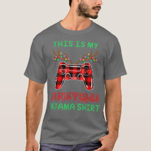 Camiseta Este É O Meu Jogo De Jogos De Jogo Do Pajama De Na