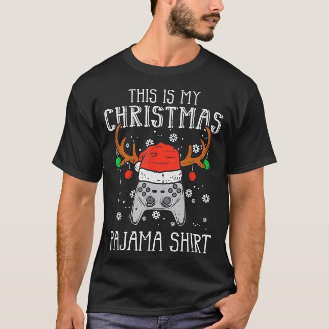 Camiseta Este é o meu jogo de natal, Gamer Xmas Boys M (Frente)