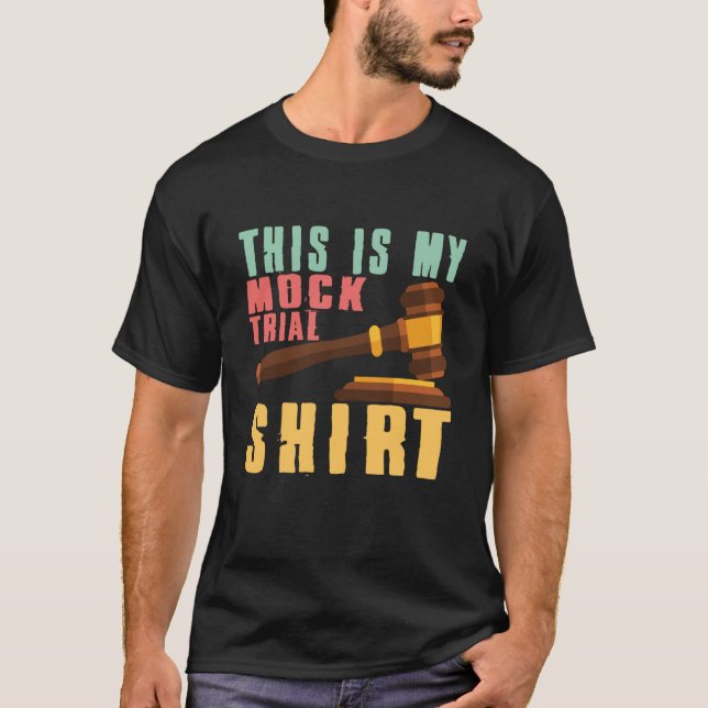 Camiseta Este é o meu julgamento por advogados e estudantes (Frente)