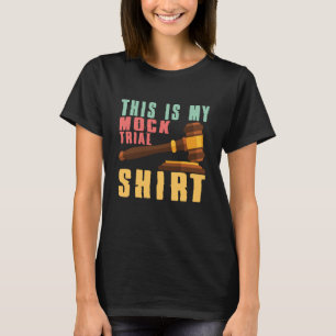 Camiseta Este é o meu julgamento por advogados e estudantes