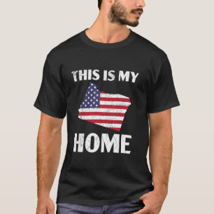 Camiseta Este é o meu lar, Oregon EUA, Estados Unidos