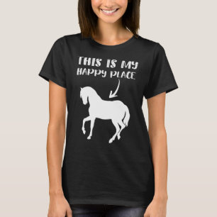 Camiseta Este É O Meu Lugar Feliz, Teto De Cavalo Bonito Pa