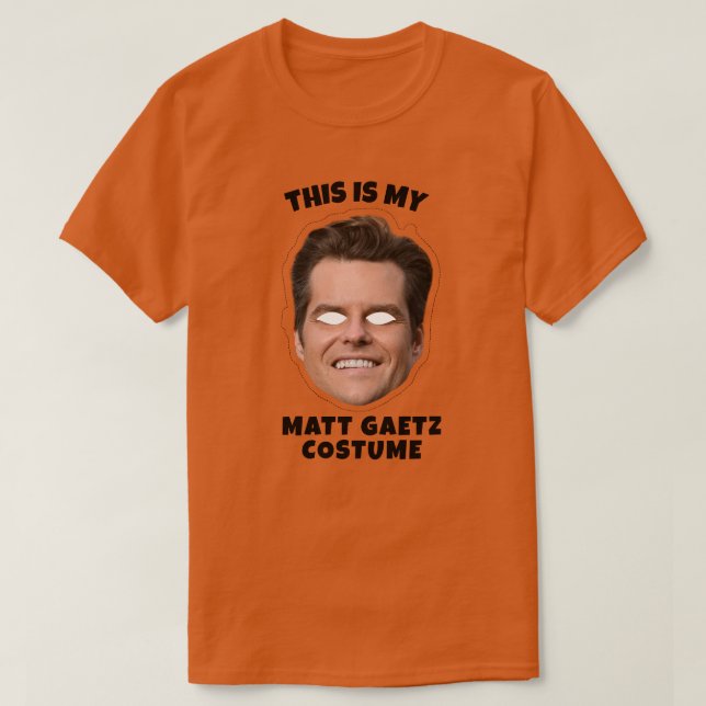 Camiseta Este é o meu Matt Gaetz Costume (Frente do Design)