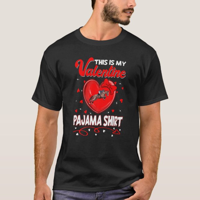 Camiseta Este É O Meu Namorados Equestrian Pajama Para Cria (Frente)