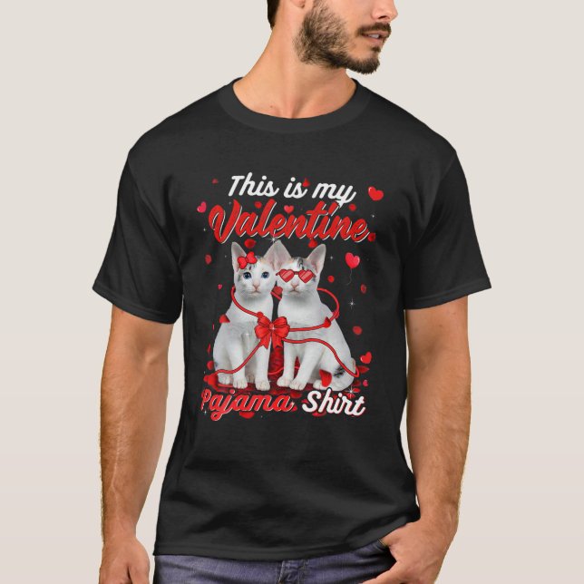 Camiseta Este É O Meu Namorados Pajama, O Gato Bobtail Japo (Frente)