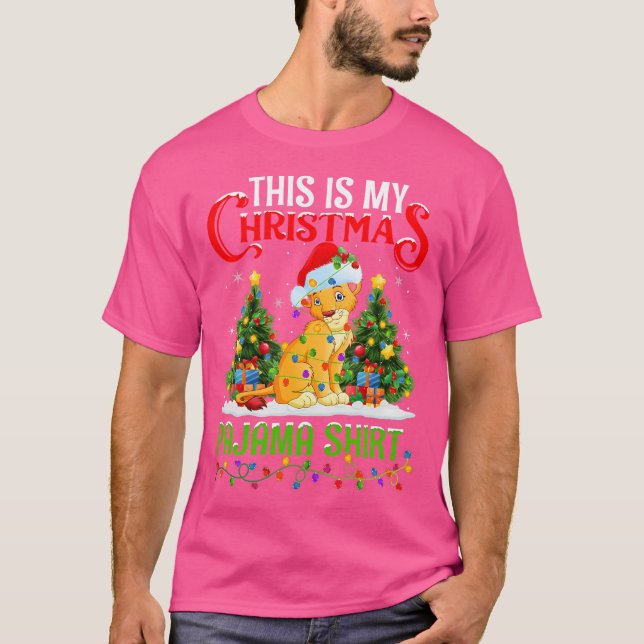 Camiseta Este É O Meu Natal De Leão Da Montanha De Natal (Frente)
