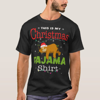 Camiseta Este é o meu Natal, Pajama, acende o Engraçado Slo