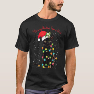 Camiseta Este É O Meu Natal Pajama Black Cat