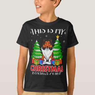 Camiseta Este É O Meu Natal Pajama Collie Dog Xmas Pjs
