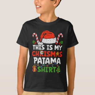 Camiseta Este É O Meu Natal Pajama Diversão Da Família Xmas
