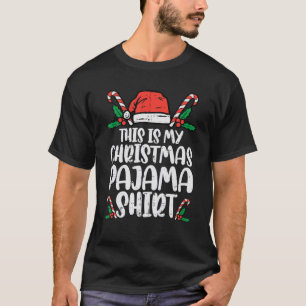 Camiseta Este É O Meu Natal Pajama Engraçado Homens Do Xmas