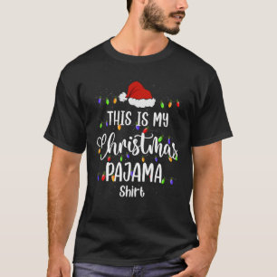 Camiseta Este É O Meu Natal Pajama Engraçado Homens Do Xmas