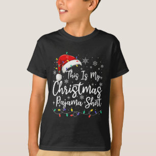 Camiseta Este É O Meu Natal Pajama Engraçado Homens Do Xmas