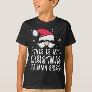 Camiseta Este É O Meu Natal Pajama Engraçado Papais noeis D